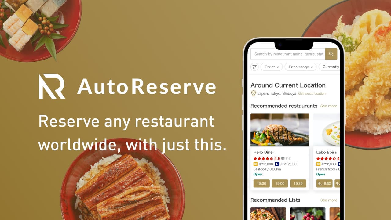 Official start of AutoReserve global expansion: Infinite possibilities for restaurant reservations with a hybrid system of voice AI technology and web reservations