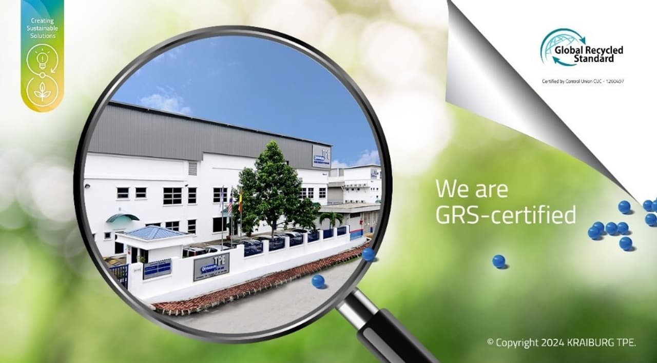 KRAIBURG TPE Achieves GRS Certification: Verification of TPE Solutions with Recycled Content
