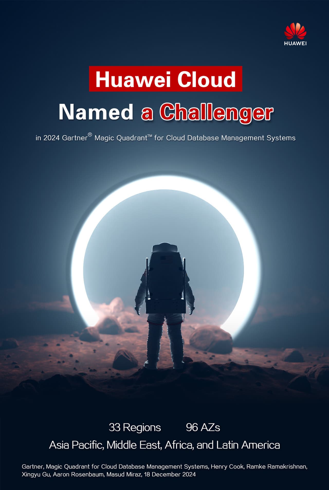 Huawei Cloud Named a Challenger in Gartner® Magic Quadrant™ for Cloud DBMSs
