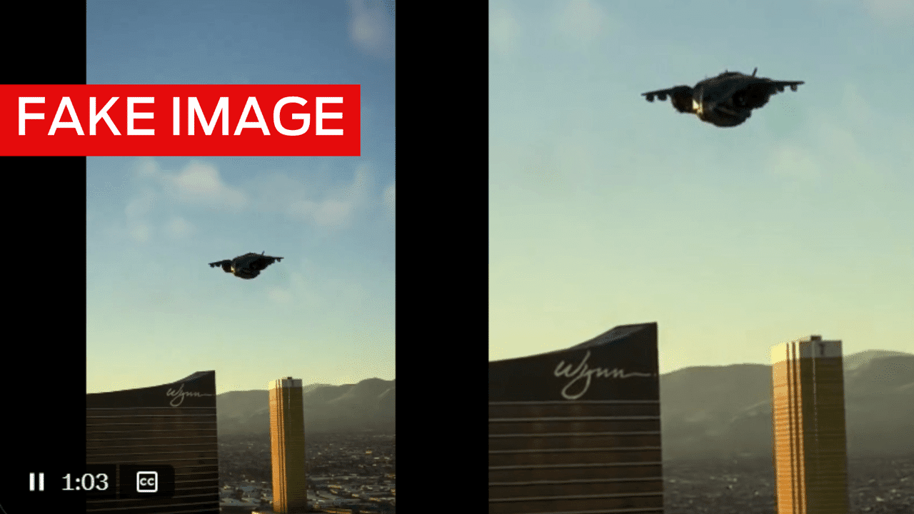 Videos of giant drones over US cities are a flight of fancy