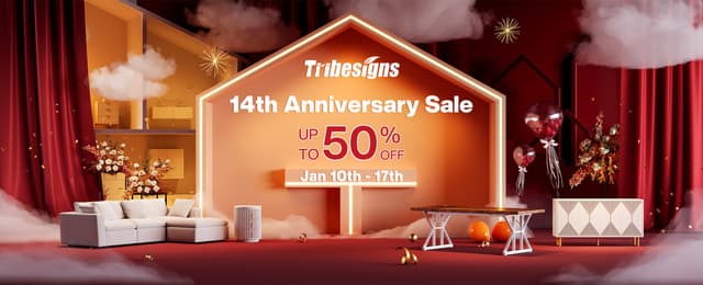 Tribesigns Marks 14th Anniversary with Exclusively Discounted Furniture Sale