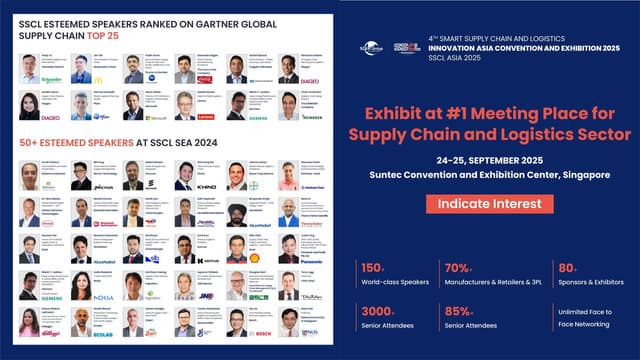 AI revolutionizing the supply chain, procurement and logistics sector, 4th SSCL Asia Convention and Exhibition 2025 launches in Sep 24-25, 2025 Singapore