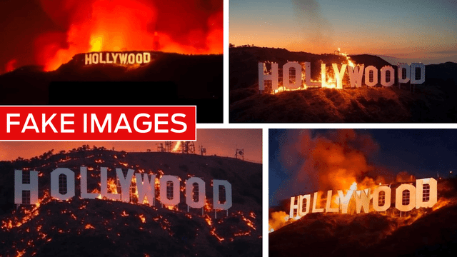 No, the Hollywood sign has not burned in LA wildfires