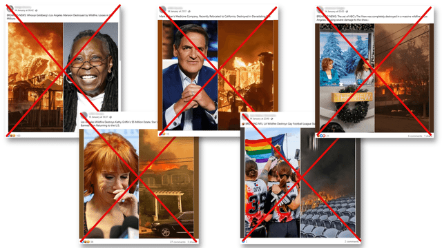 'Satire' websites exploiting California wildfires generate wave of fake celebrity news