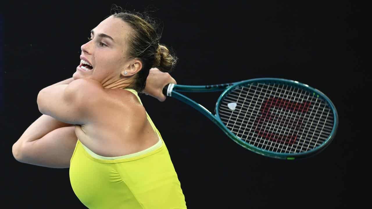 Sabalenka survives Pavlyuchenkova to reach Open semis