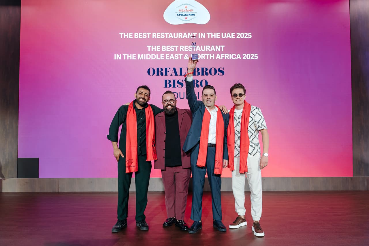 UNVEILING MIDDLE EAST & NORTH AFRICA'S 50 BEST RESTAURANTS FOR 2025 WITH ORFALI BROS BISTRO SECURING THE NO.1 SPOT