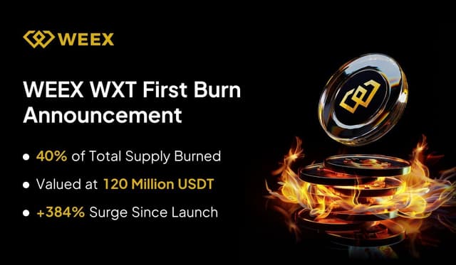 WEEX Completes First-Ever Burn $120 Million Worth of WXT, Reducing Supply by 40% -- Could WXT Be the Next 100x Gem?