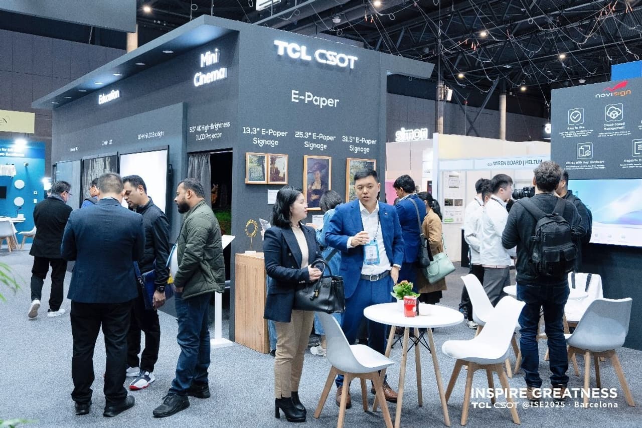 TCL CSOT Showcases Cutting-edge Professional Display Solutions at ISE 2025