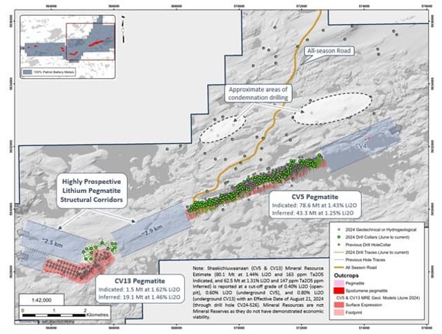 Patriot Battery Metals Commences 2025 Winter Drill Program at the Shaakichiuwaanaan Property