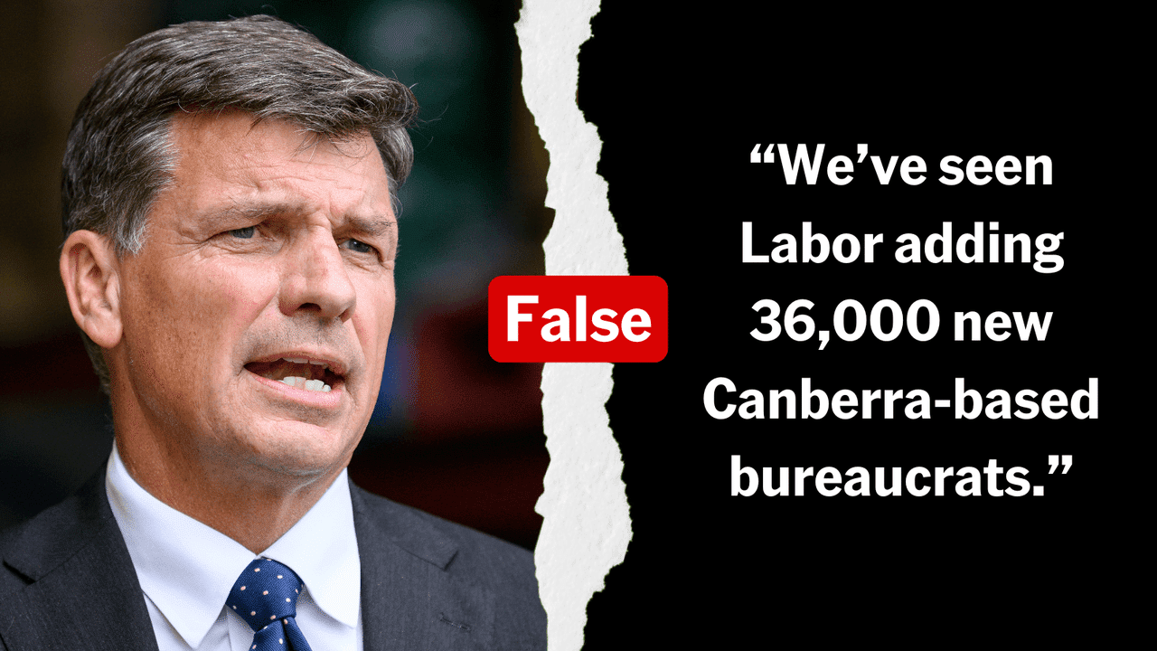 Coalition wrong on number of new public servants in Canberra