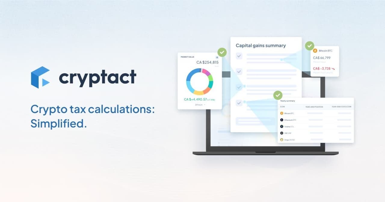 Japan's Leading Crypto Tax Service, cryptact, Now Available in Canada - Trusted Reports from US$22.50