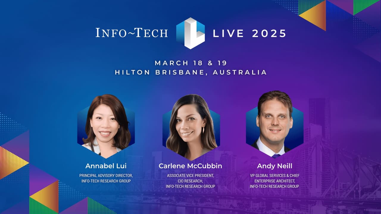 Info-Tech LIVE 2025 in Australia: Keynotes on IT Leadership, AI Trends, and Change Management Announced for March Event in Brisbane