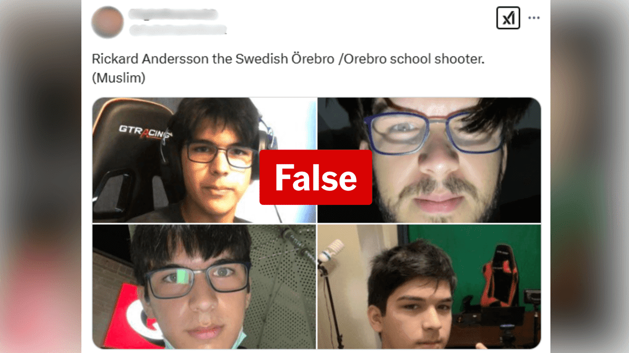 Swedish massacre sparks false claims about killer's identity