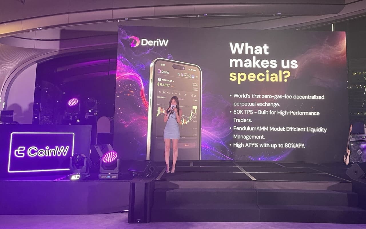 DEX Platform DeriW Officially Debuts at the 'Connecting Legends' Event in Hong Kong