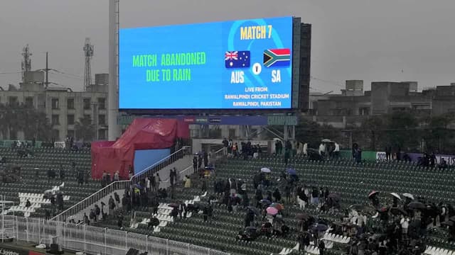 Australia's Champions Trophy clash with SA washed out