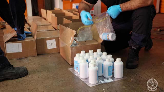 Parcel find leads to multi-tonne haul of date-rape drug