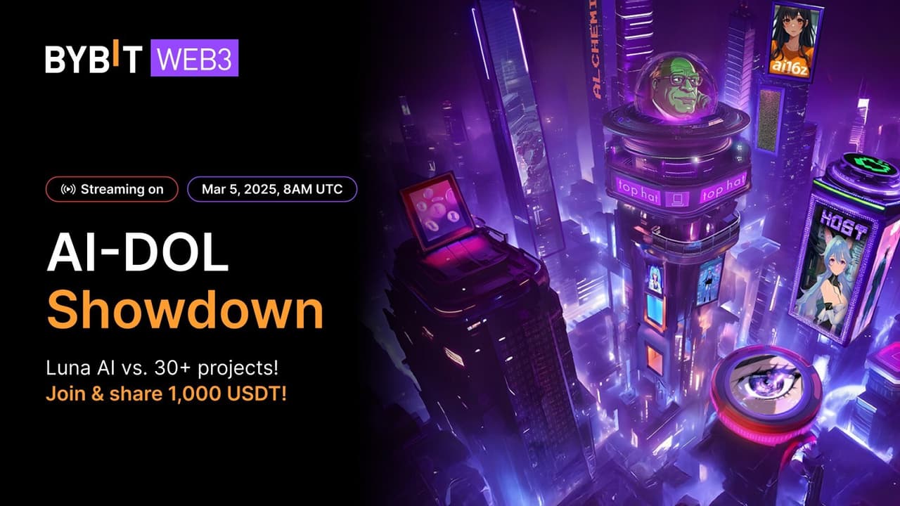 Bybit Web3 Brings Back the AI Showdown: Luna AI to Roast Top Crypto Projects on Livestream