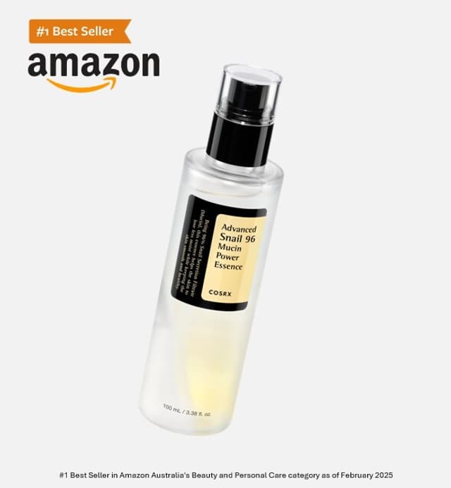 COSRX Snail Mucin Essence Claims #1 on Amazon Australia's Beauty Best Sellers List