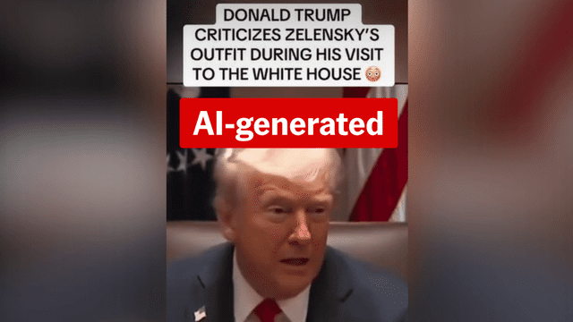 Trump's 'Temu Zelenskiy' taunt is an AI deepfake