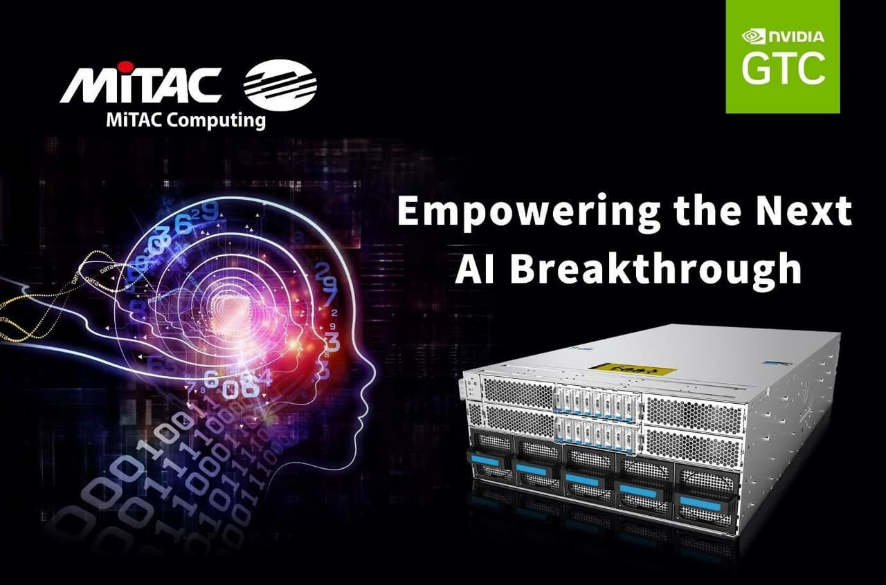 MiTAC Computing Unveils Advanced AI Server Solutions Accelerated by NVIDIA at GTC 2025