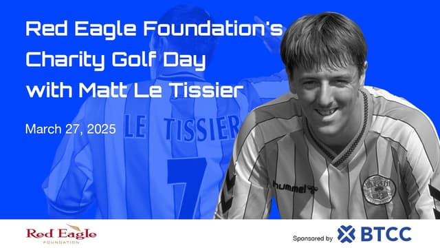 BTCC Exchange Named Headline Sponsor of Red Eagle Foundation's Charity Golf Day Featuring Matt Le Tissier