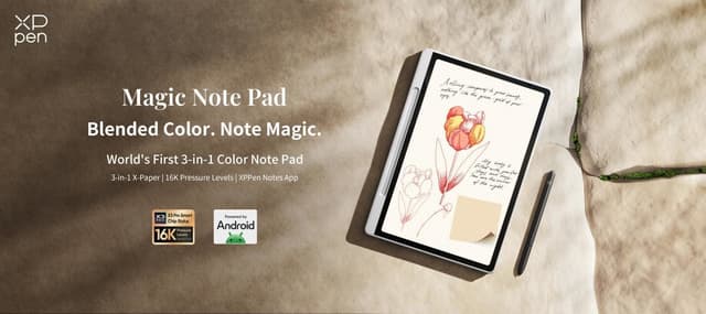 XPPen Unveils Magic Note Pad: Pioneering Digital Note-Taking with the World's First 3-in-1 Color Note Pad