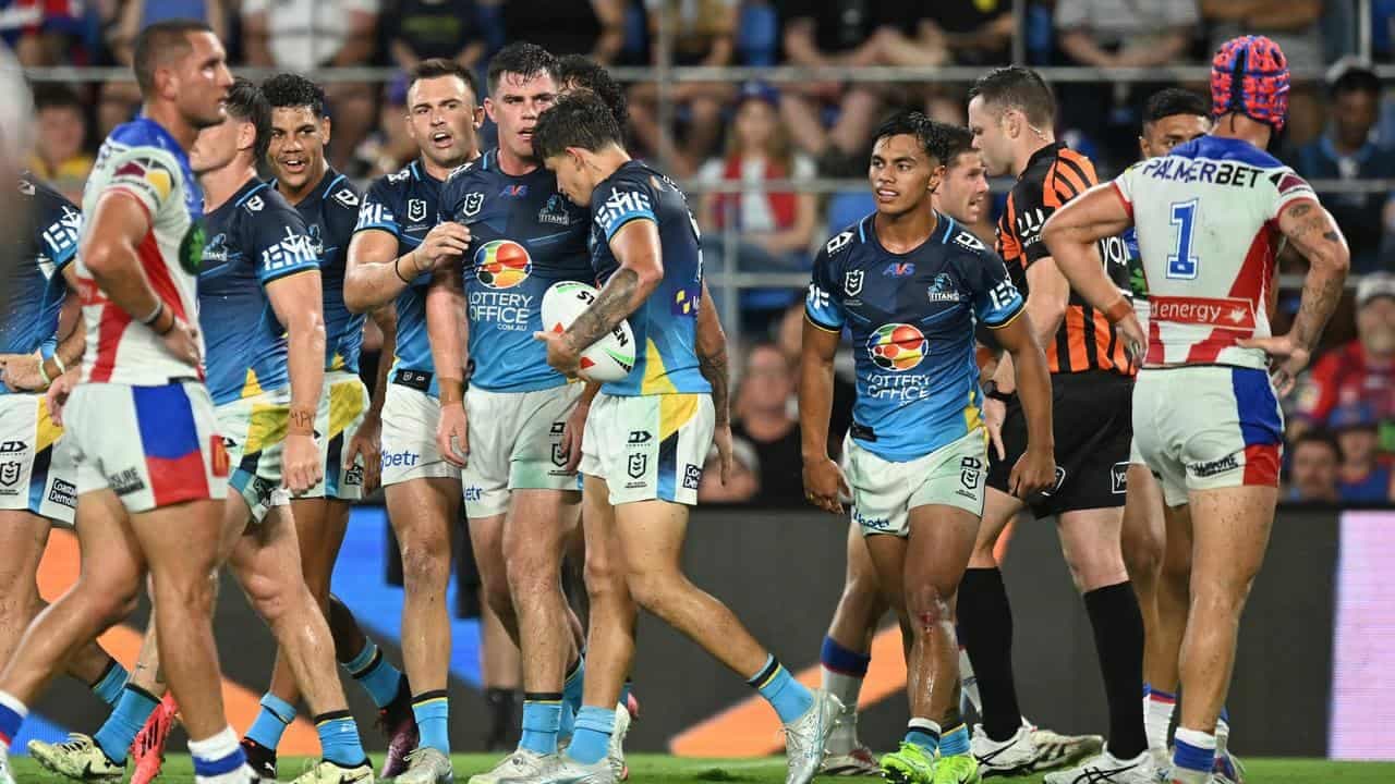 Gutsy Titans too good for error-prone Knights in NRL