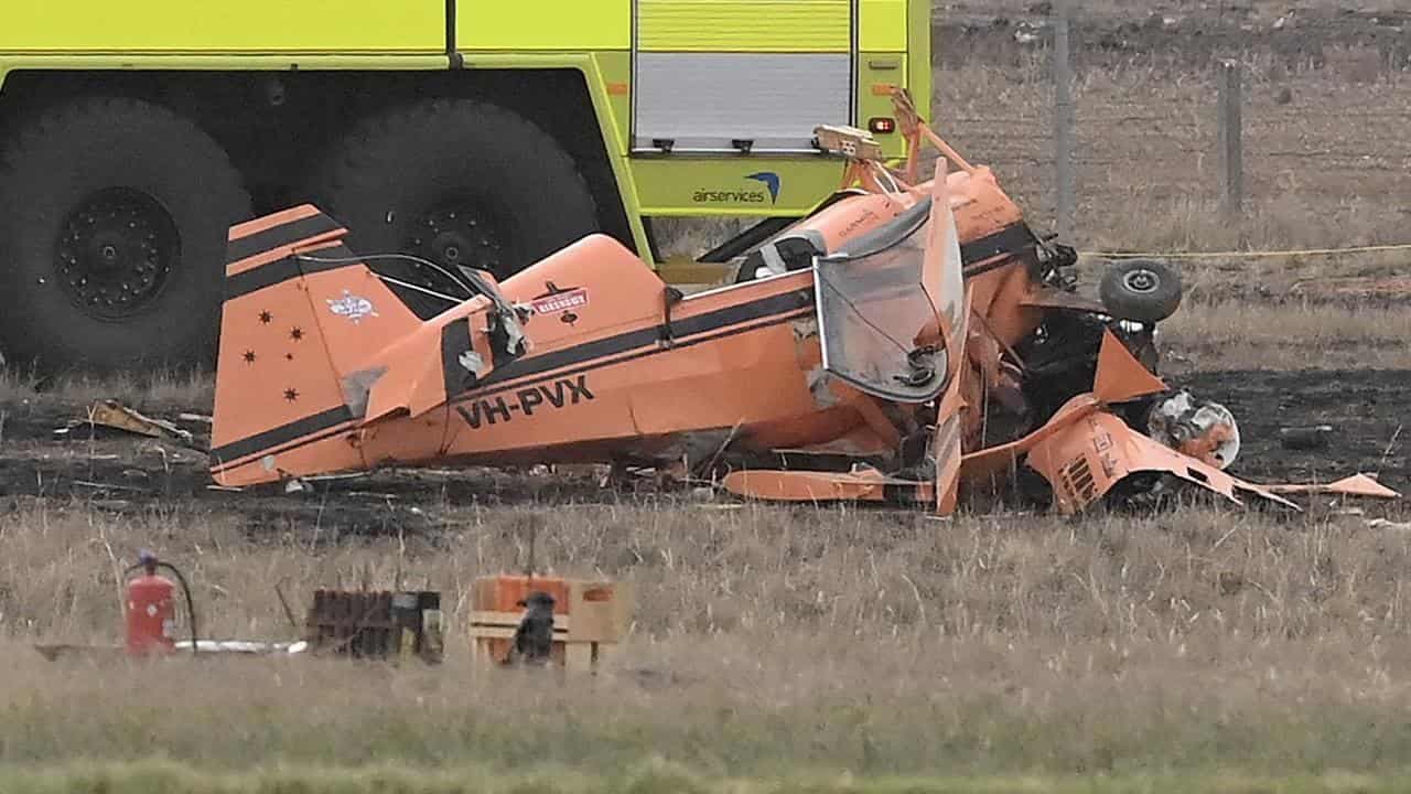 Champion pilot stable after shock air show crash