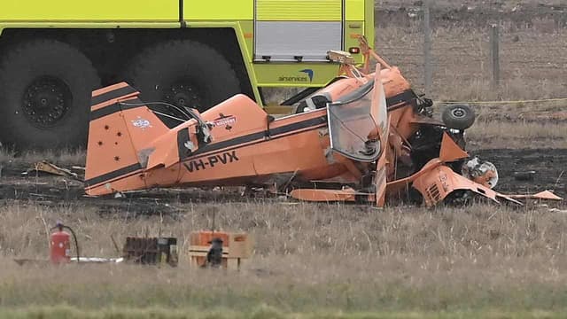 Champion pilot stable after shock air show crash