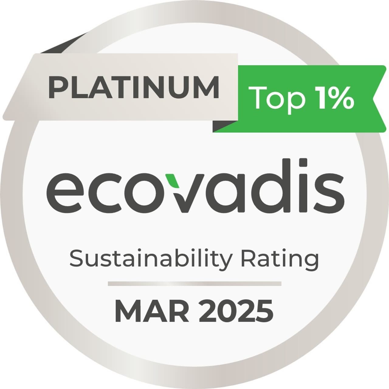 Ricoh awarded EcoVadis Platinum Rating for Sustainability Performance
