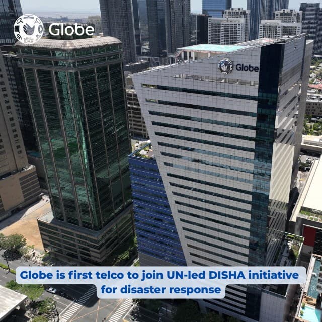 Globe is first telco to join UN-led DISHA initiative for disaster response