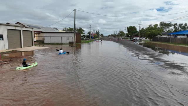 Outback town reels as Mother Nature opens the floodgate