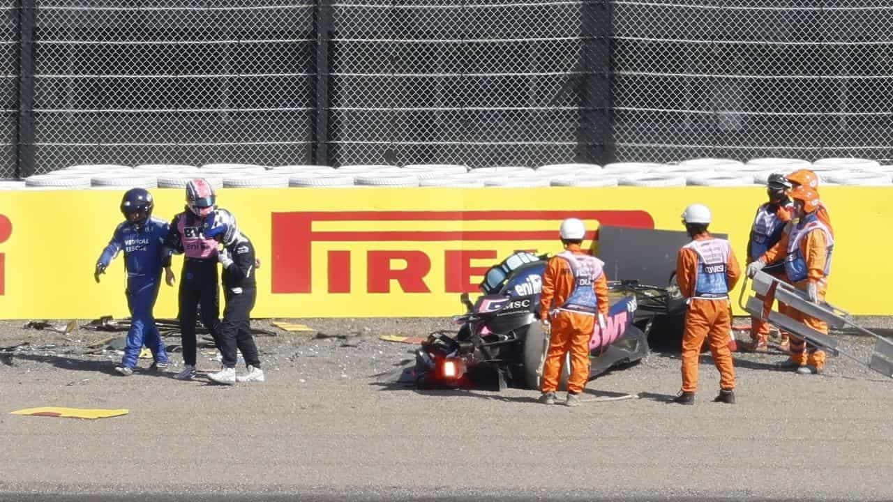 Doohan crashes, Piastri fastest in F1 practice in Japan