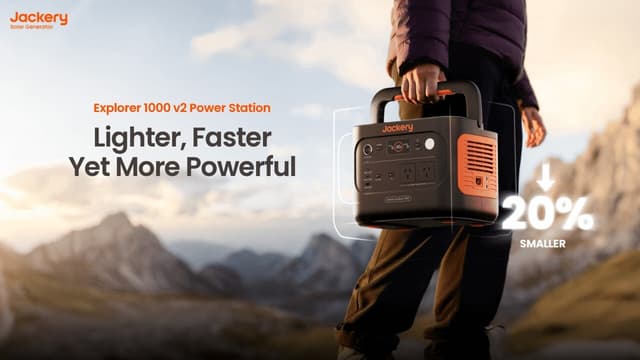 Jackery Launches Explorer 1000 v2 Power Station in Australia