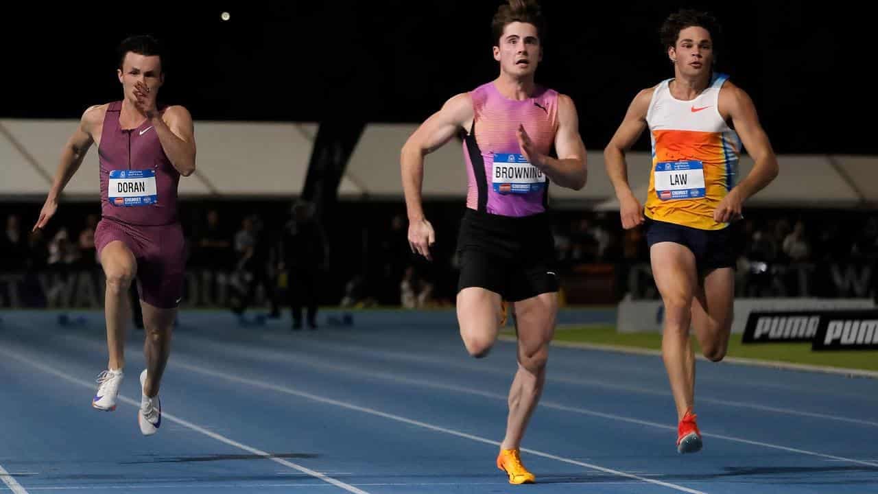 Browning pips Kennedy with 10.01 run in 100m final