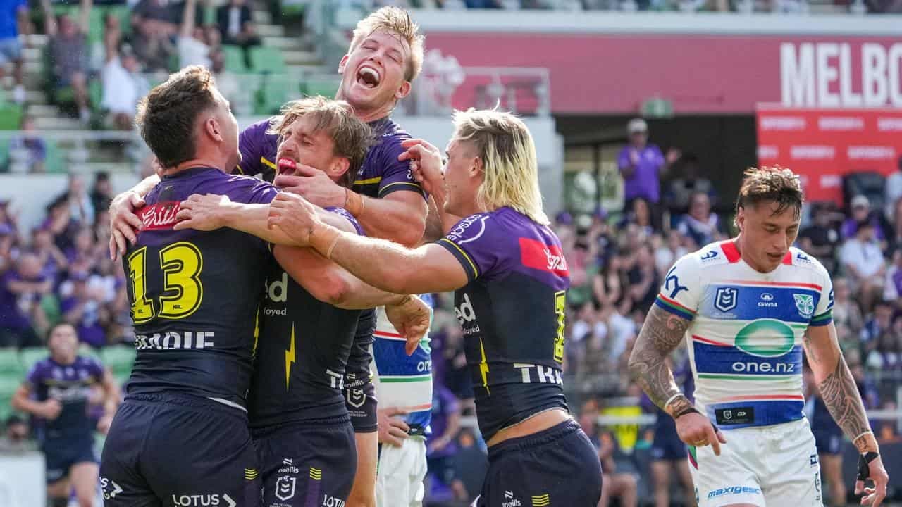 Storm crush Warriors as Fisher-Harris, Hughes injured