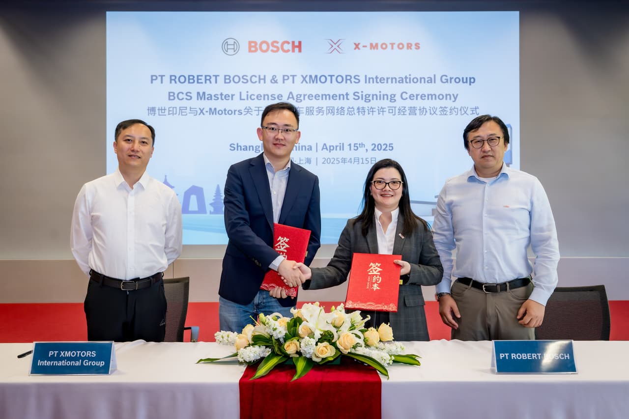 Bosch partners with X-Motors and CATL to Open the First Bosch Car Service Flagship Store in Indonesia