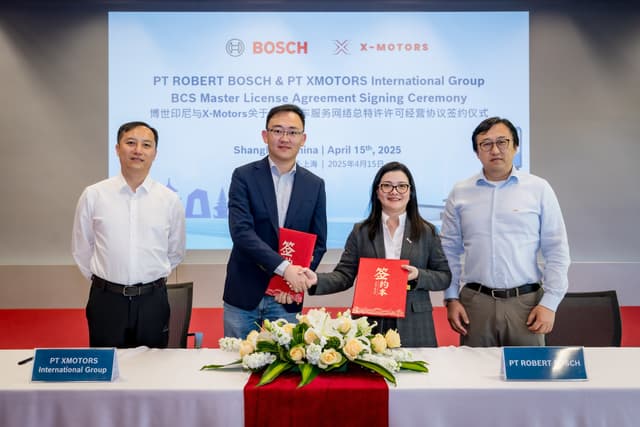 Bosch partners with X-Motors and CATL to Open the First Bosch Car Service Flagship Store in Indonesia