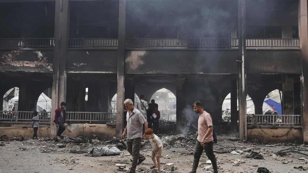 Israel strikes Gaza school housing displaced families