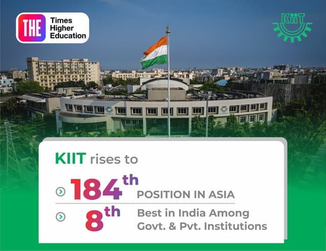 THE Asia University Ranking 2025 Declared - KIIT Rises to 184th Position in Asia; 8th in India