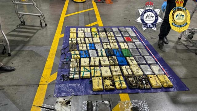 Man charged, 140kg of cocaine 'found in boat engines'