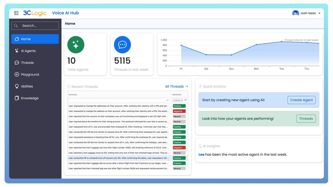 3CLogic Announces New Voice AI Hub to Streamline Deployment of Virtual Agents