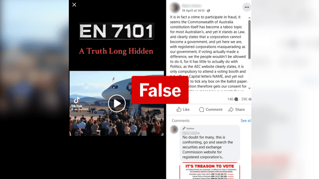 No, voting in Saturday's election isn't an act of fraud