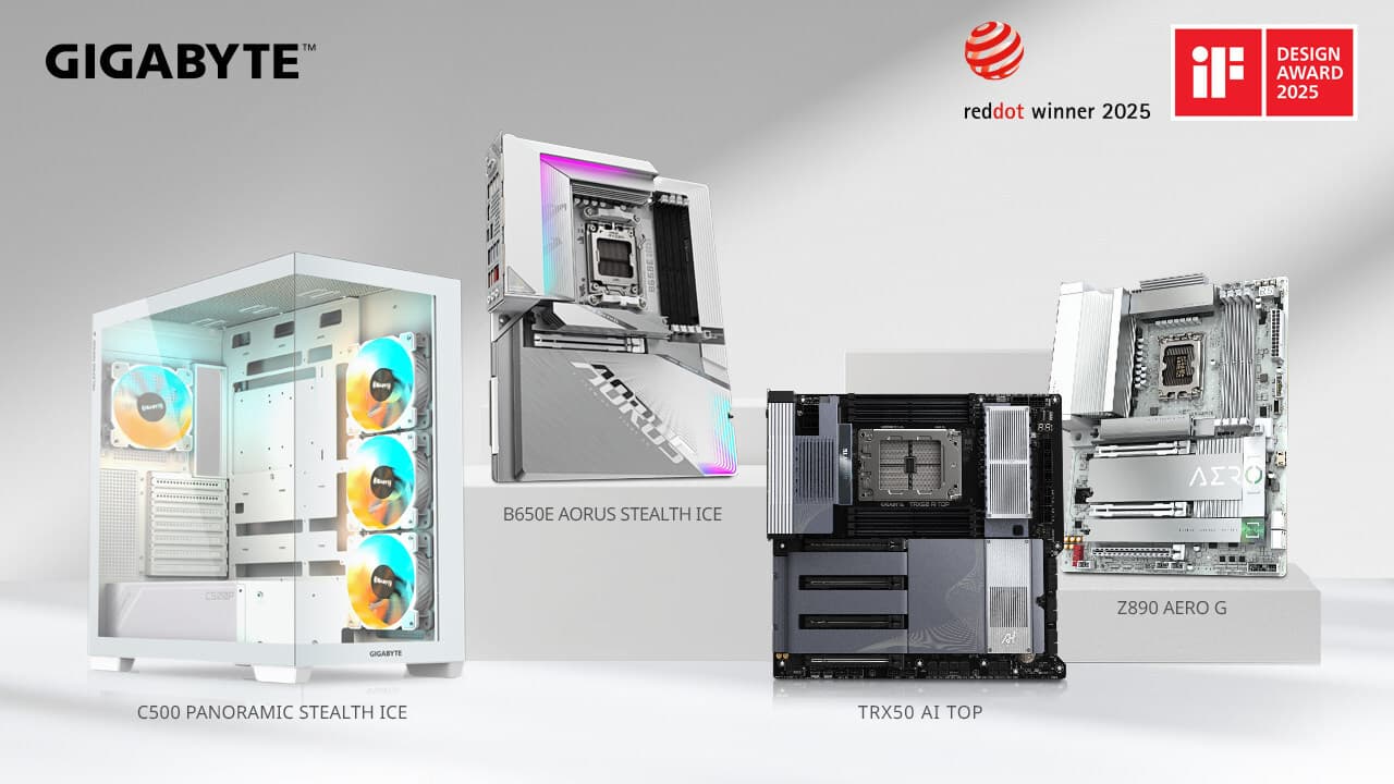 GIGABYTE Continues Red Dot & iF Winning Streak with Cutting-Edge Design Across Product Lines