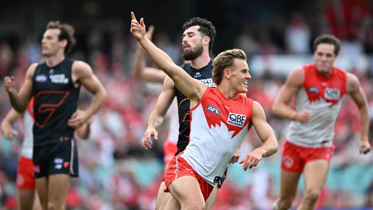 Chad Warner stars as Swans down Giants in bitter derby