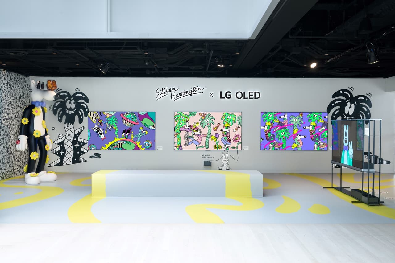 LG OLED X STEVEN HARRINGTON AT FRIEZE NEW YORK: WHERE VIBRANT POP ART MEETS THE TRANSPARENT OLED TV