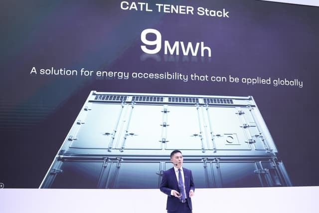 CATL Launches World's First 9MWh Ultra-Large Capacity TENER Stack Energy Storage System Solution
