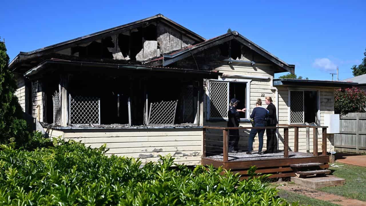 Mum in hospital with three children dead in house fire