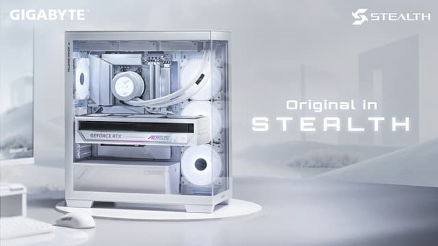 Original in STEALTH: GIGABYTE Unveils STEALTH ICE Series with AMD X870, B850 Motherboards and NVIDIA GeForce RTX 5090 Graphics Card