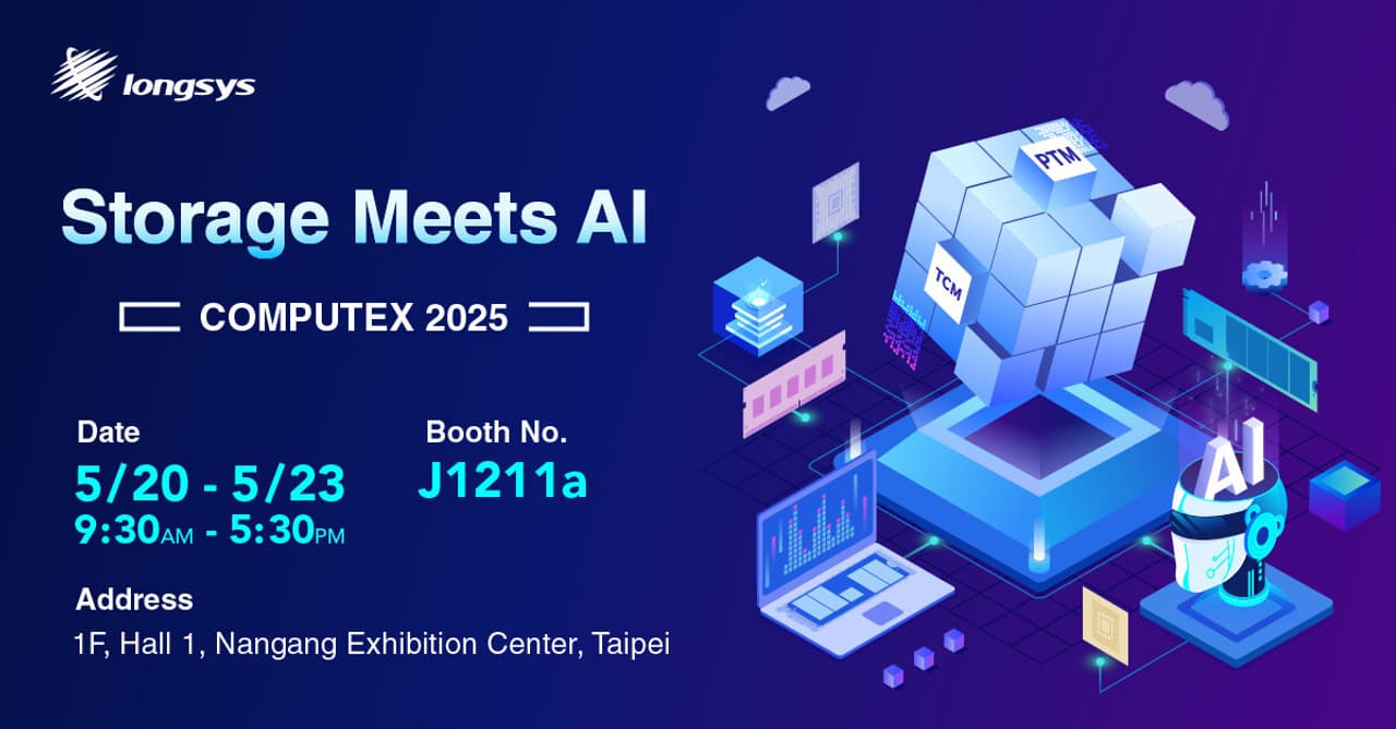 Storage Meets AI: Longsys to Showcase Comprehensive Innovation at COMPUTEX 2025